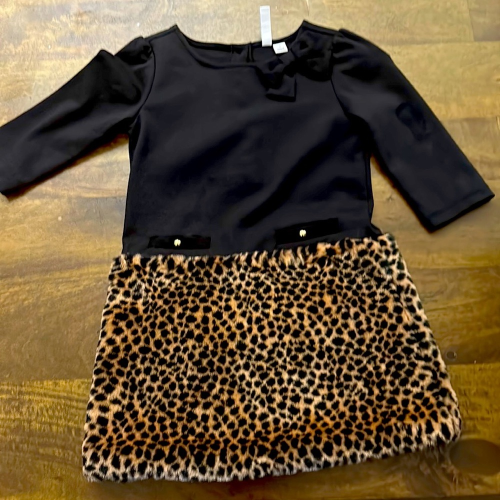 Girls Janie and Jack leopard dress